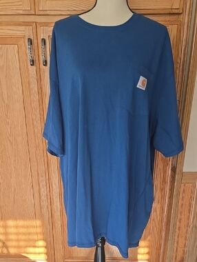 Carhartt Men’s Royal Blue Short-Sleeve Pocket Tee XXXXL